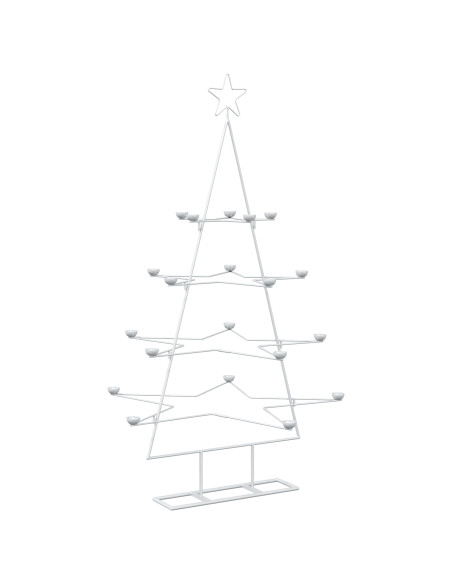 Albero di Natale in Metallo con Supporto KUOPIO 140 cm Acciaio