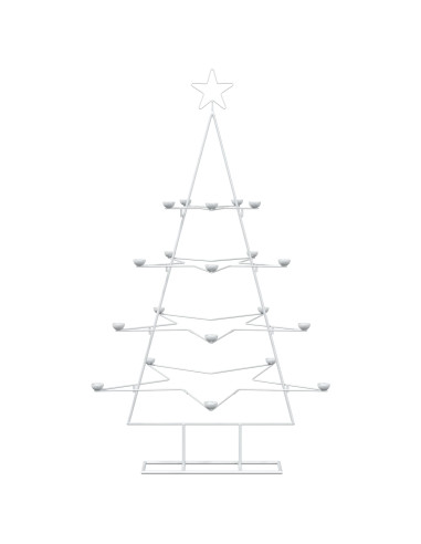 Albero di Natale in Metallo con Supporto KUOPIO 140 cm Acciaio