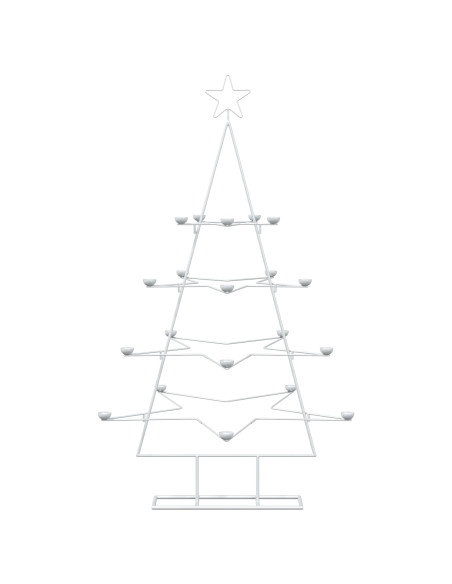 Albero di Natale in Metallo con Supporto KUOPIO 140 cm Acciaio