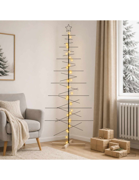 Albero di Natale in metallo con supporto KUOPIO 210 cm