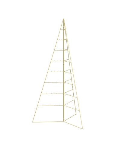 Albero di Natale in metallo KUOPIO 180 cm Acciaio Oro
