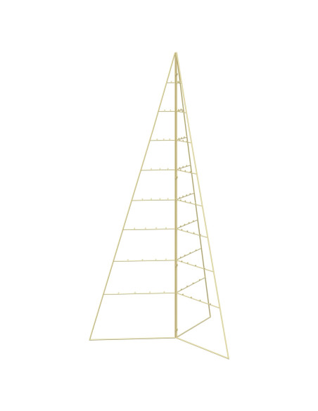 Albero di Natale in metallo KUOPIO 180 cm Acciaio Oro