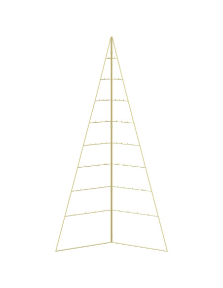 Albero di Natale in metallo KUOPIO 180 cm Acciaio Oro