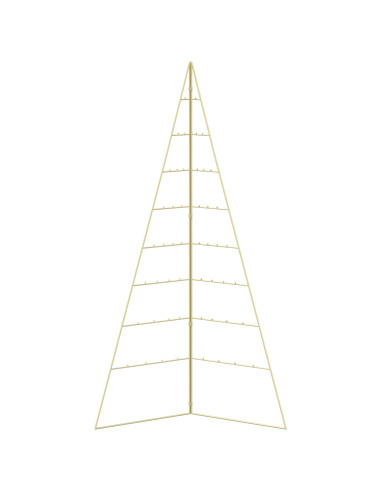 Albero di Natale in metallo KUOPIO 180 cm Acciaio Oro