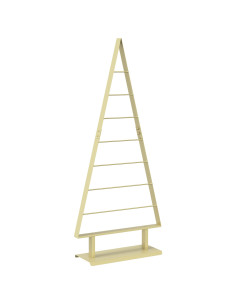 Albero di Natale in metallo KUOPIO 125 cm Acciaio Oro 2