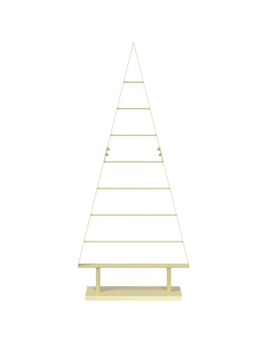Albero di Natale in metallo KUOPIO 125 cm Acciaio Oro