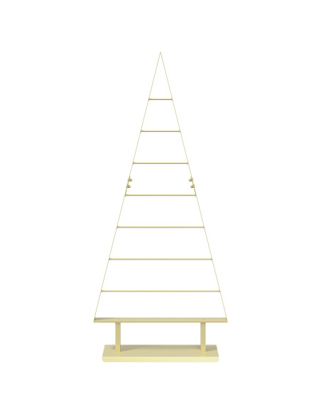 Albero di Natale in metallo KUOPIO 125 cm Acciaio Oro