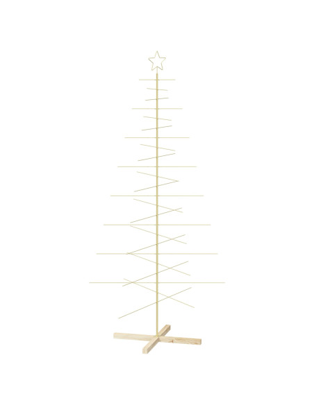 Albero di Natale in metallo con supporto KUOPIO 210 cm Acciaio