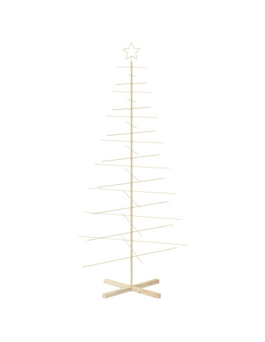 Albero di Natale in metallo con supporto KUOPIO 210 cm Acciaio