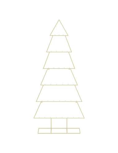 Albero di Natale in metallo con supporto KUOPIO 180 cm Acciaio