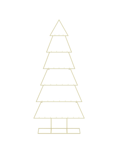 Albero di Natale in metallo con supporto KUOPIO 180 cm Acciaio