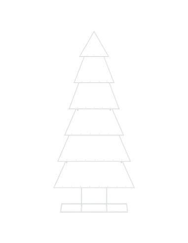 Albero di Natale in metallo con supporto KUOPIO 180 cm Acciaio