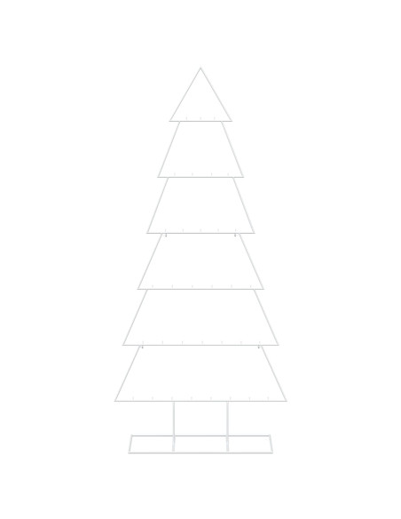 Albero di Natale in metallo con supporto KUOPIO 180 cm Acciaio