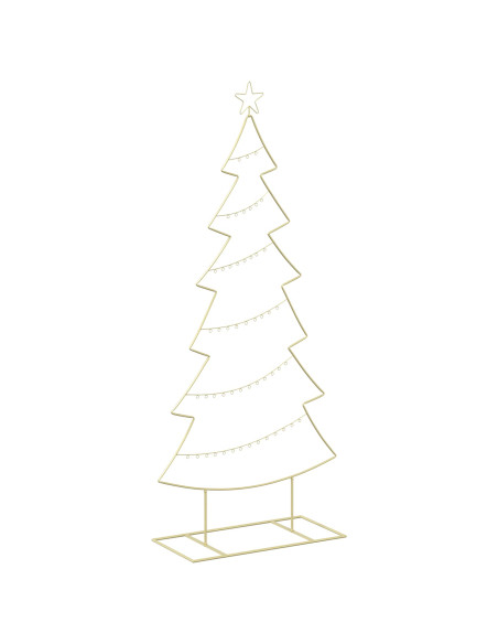 Albero di Natale in metallo con supporto KUOPIO 180 cm Acciaio