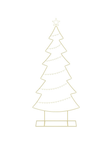 Albero di Natale in metallo con supporto KUOPIO 180 cm Acciaio