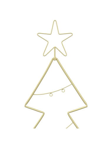 Albero di Natale in metallo con supporto KUOPIO 180 cm Acciaio