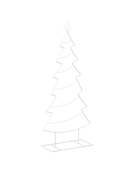 Albero di Natale in metallo con supporto KUOPIO 180 cm Acciaio