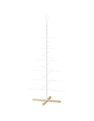 Albero di Natale in metallo con supporto KUOPIO 180 cm Acciaio
