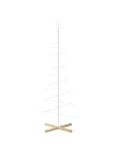 Albero di Natale in metallo con supporto KUOPIO 180 cm Acciaio
