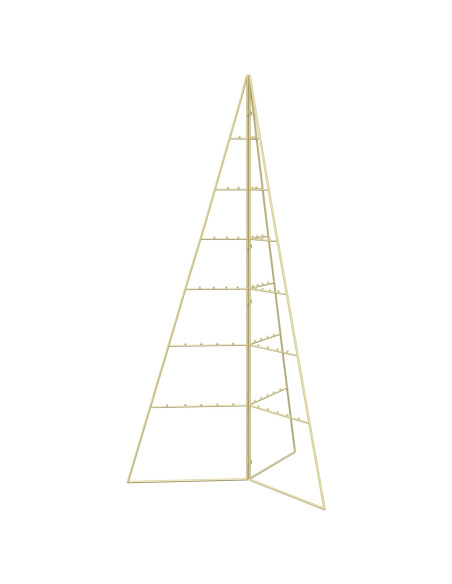 Albero di Natale in metallo KUOPIO 140 cm Acciaio Oro