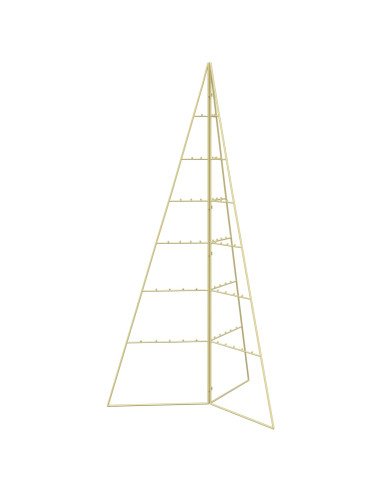 Albero di Natale in metallo KUOPIO 140 cm Acciaio Oro