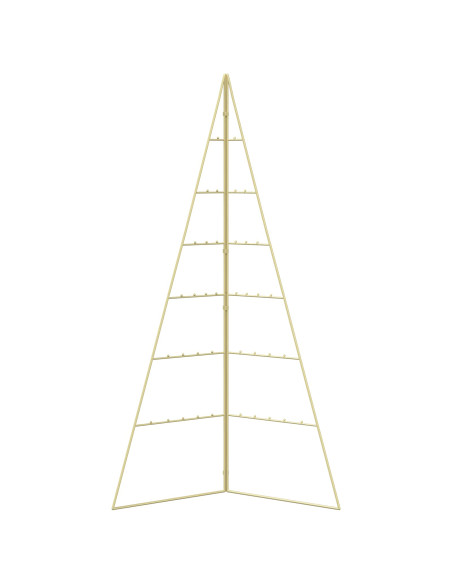 Albero di Natale in metallo KUOPIO 140 cm Acciaio Oro