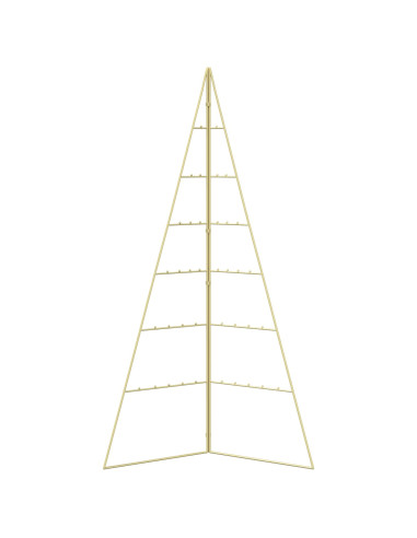 Albero di Natale in metallo KUOPIO 140 cm Acciaio Oro