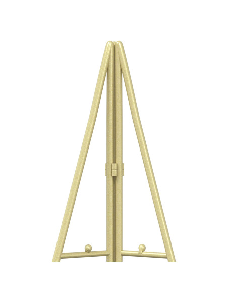 Albero di Natale in metallo KUOPIO 140 cm Acciaio Oro