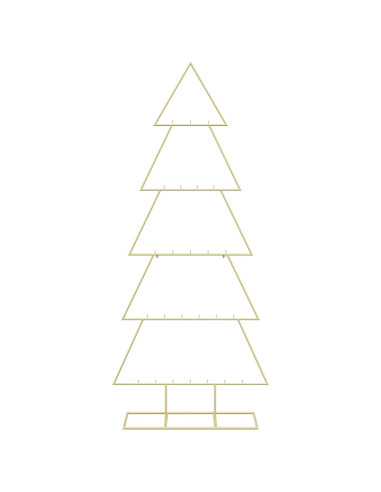 Albero di Natale in metallo con supporto KUOPIO 150 cm Acciaio