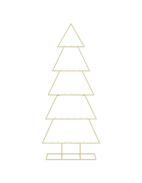Albero di Natale in metallo con supporto KUOPIO 150 cm Acciaio