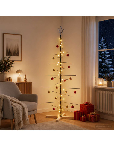 Albero di Natale in metallo con supporto KUOPIO 150 cm