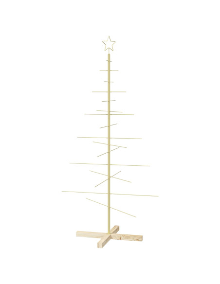 Albero di Natale in metallo con supporto KUOPIO 150 cm Acciaio