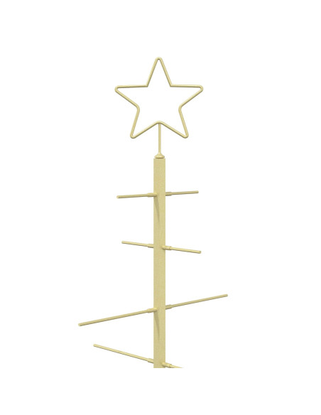 Albero di Natale in metallo con supporto KUOPIO 150 cm Acciaio