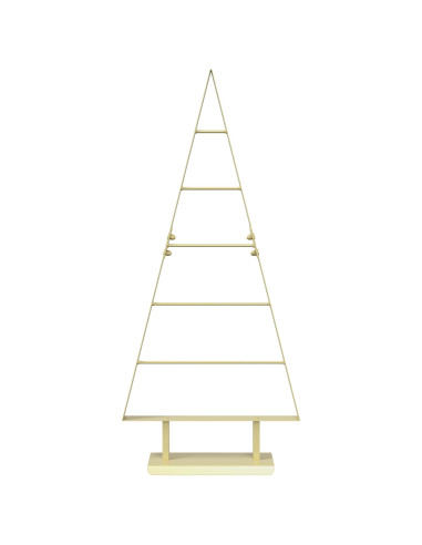 Albero di Natale in metallo KUOPIO 90 cm Acciaio Oro