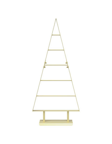 Albero di Natale in metallo KUOPIO 90 cm Acciaio Oro