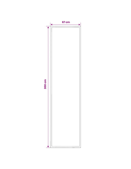 Tappeto Runner FLORNES Tessuto Ecrù PP 7 mm