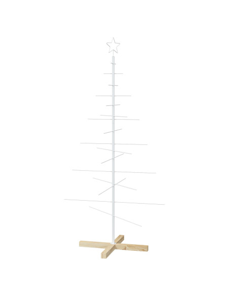 Albero di Natale in metallo con supporto KUOPIO 150 cm Acciaio
