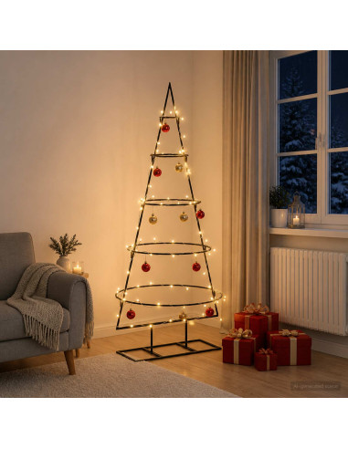 Albero di Natale in metallo con supporto KUOPIO 125 cm