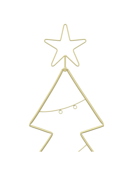 Albero di Natale in metallo con supporto KUOPIO 125 cm Acciaio