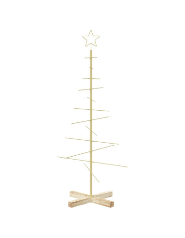 Albero di Natale in metallo con supporto KUOPIO 120 cm Acciaio