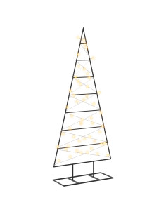 Albero di Natale in metallo KUOPIO 125 cm Bianco caldo 2