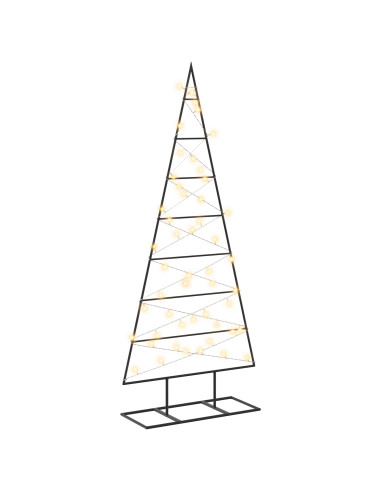 Albero di Natale in metallo KUOPIO 125 cm Bianco caldo