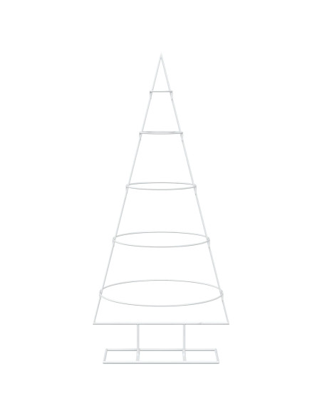 Albero di Natale in metallo con supporto KUOPIO 125 cm Acciaio