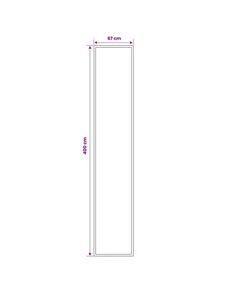 Tappeto Runner FLORNES Tessuto Grigio PP 7 mm
