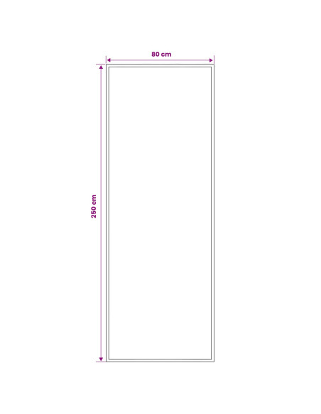 Tappeto Runner FLORNES Tessuto Arancione PP 7 mm