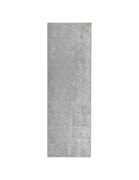Tappeto Grigio 100 x 400 cm 100% Poliestere 3 mm Lavabile