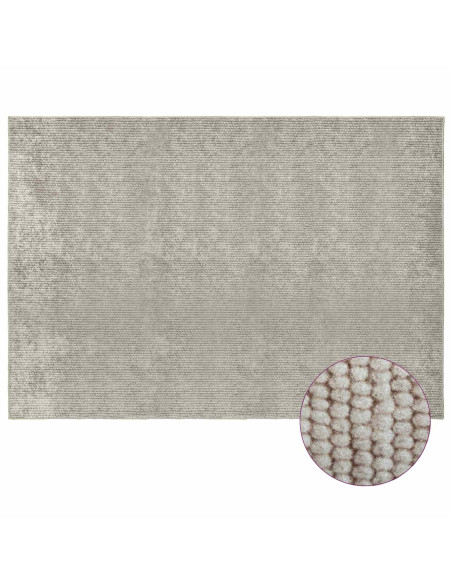 Tappeto Beige 160 x 230 cm 100% Poliestere 3 mm Lavabile