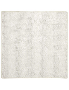 Tappeto Crema 100 x 100 cm 100% Poliestere 3 mm Lavabile 2