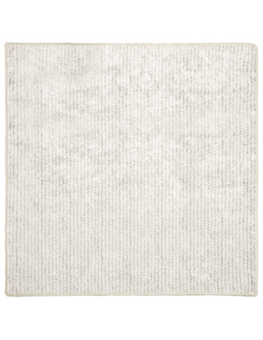Tappeto Crema 100 x 100 cm 100% Poliestere 3 mm Lavabile