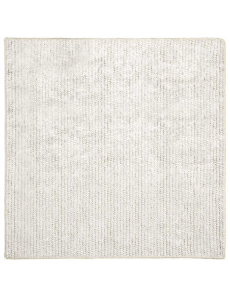 Tappeto Crema 100 x 100 cm 100% Poliestere 3 mm Lavabile